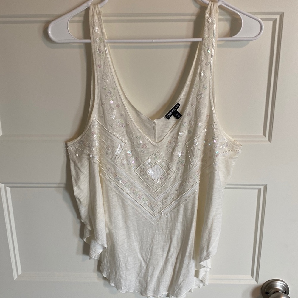 Express Sequin tank top